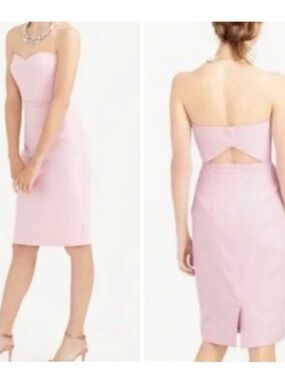 J. Crew Rory Strapless Dress in Shell Pink Size 6 NWT